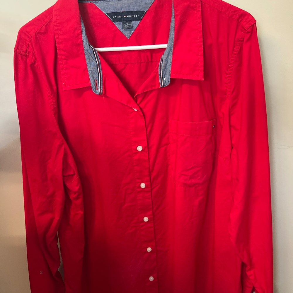 Red blouse